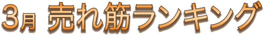 3月 売れ筋ランキング